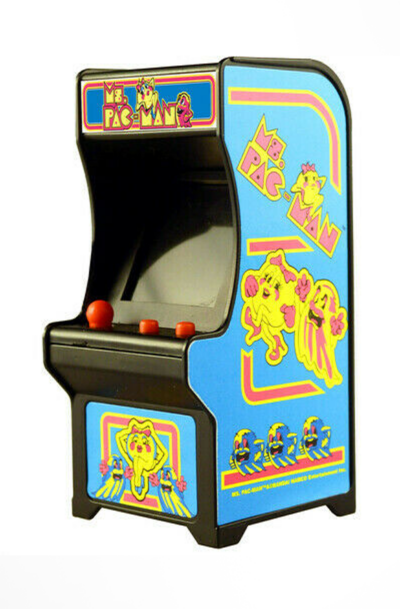 World's Smallest Toys: Tiny Arcade "Ms. Pac-Man" Spielautomat (auf Anfrage)