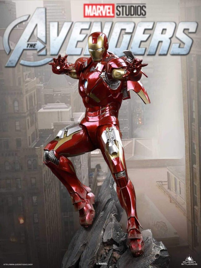 Statuette-Iron-Man-Mark-7-1-4-Queen-Studios-1