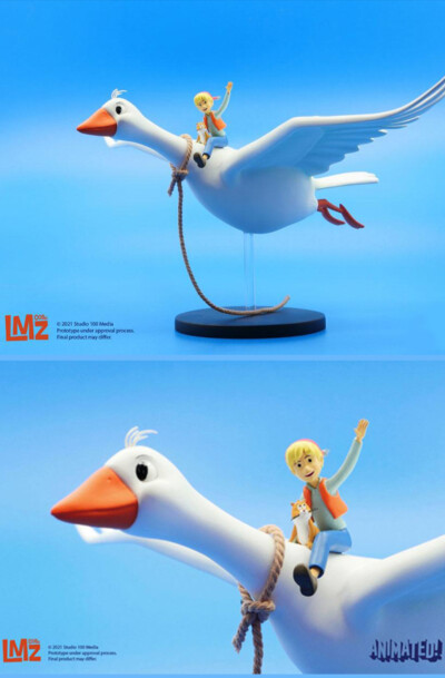 LMZ: Die Wunderbare Reise des kleinen Nils Holgersson mit den Wildgänsen "Nils" Animated! Statue