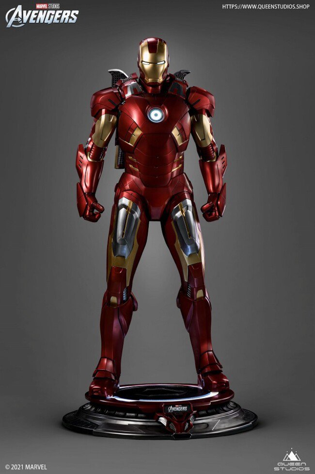 Statuette-Iron-Man-Mark-7-Life-Size-Queen-Studios-2