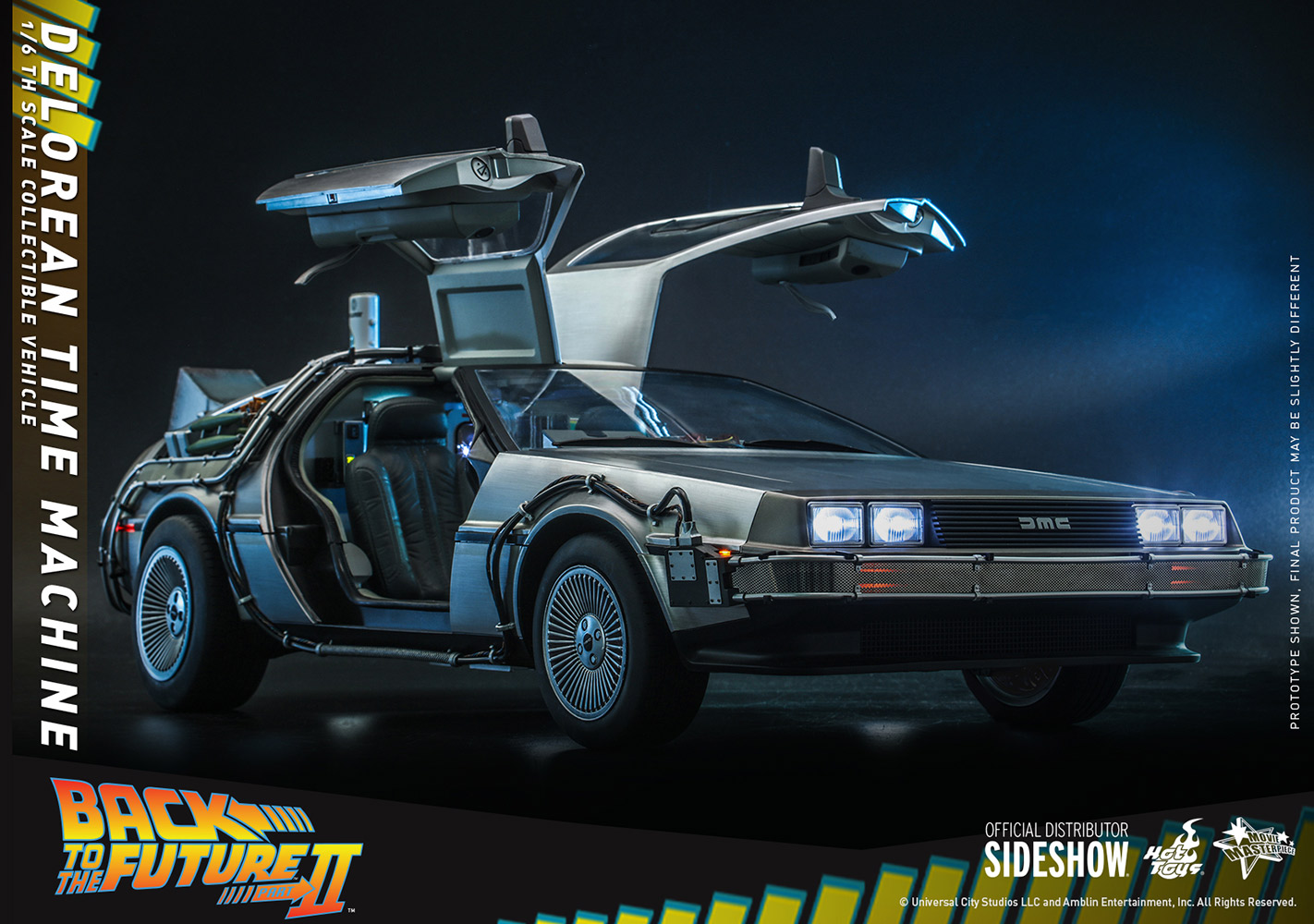 Hot Toys: Zurück in die Zukunft II DeLorean - Time Machine 1/6 Movie  Masterpiece Fahrzeug 