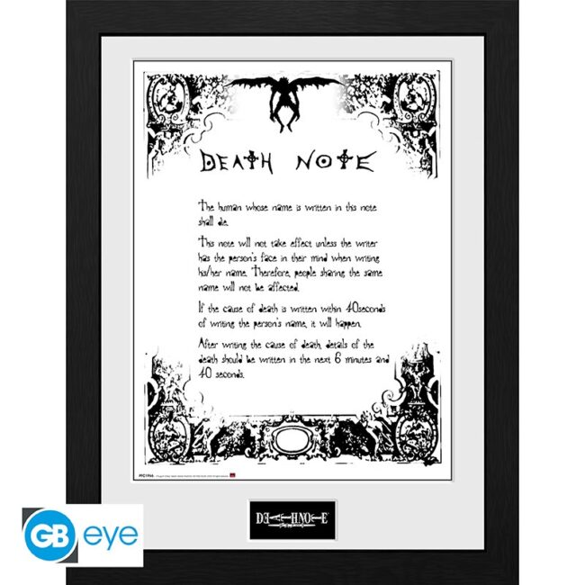 death-note-framed-print-death-note-30×40-x2