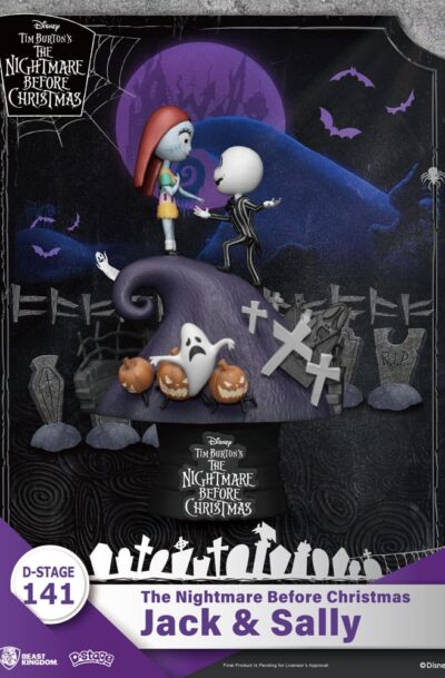 Beast Kingdom Toys: Nightmare before Christmas D-Stage PVC Diorama Jack & Sally 15 cm