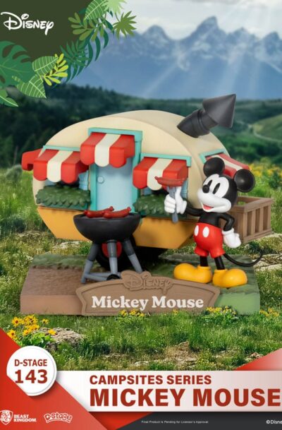 Beast Kingdom Toys: Disney D-Stage Campsite Series PVC Diorama Mickey Mouse 10 cm