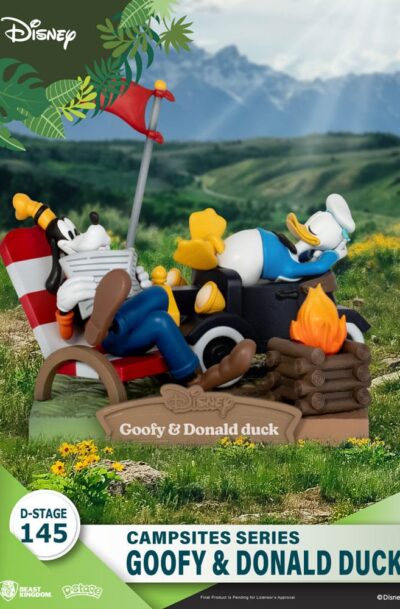 Beast Kingdom Toys: Disney D-Stage Campsite Series PVC Diorama Goofy & Donald Duck 10 cm