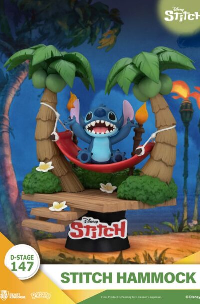 Beast Kingdom Toys: Lilo & Stitch D-Stage PVC Diorama Stitch Hammock 13 cm