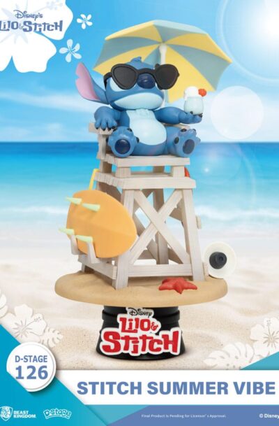 Beast Kingdom Toys: Disney D-Stage PVC Diorama Stitch Summer Vibe 16 cm