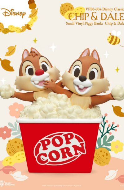 Beast Kingdom Toys: Disney Piggy Vinyl Spardose Chip & Dale 24 cm