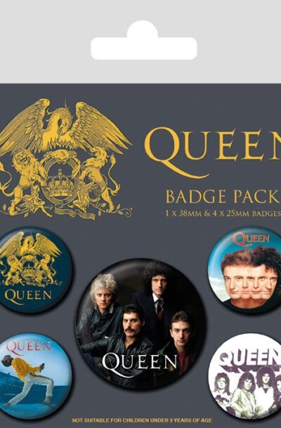 Pyramid International: Queen Ansteck-Buttons 5er-Pack Classic