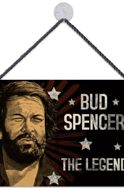 Blechwaren Fabrik Braunschweig: Bud Spencer Blechschild The Legend 16,5 x 11,5 cm