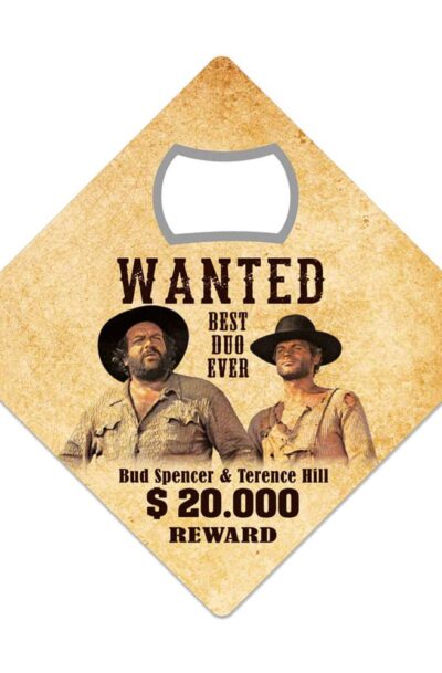 Blechwaren Fabrik Braunschweig: Bud Spencer & Terence Hill Flaschenöffner Magnet Wanted