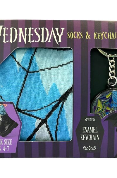 Blue Sky Studios: Wednesday Set Schlüsselanhänger und Socken