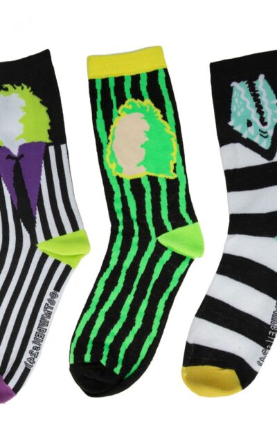 Cinereplicas: Beetlejuice Socken 3er-Pack
