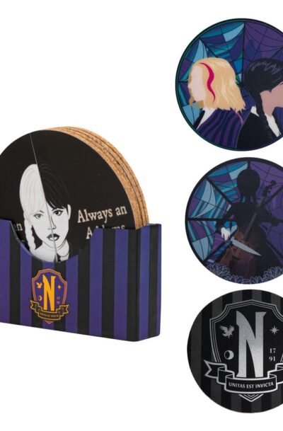 Cinereplicas: Wednesday Untersetzer 4er-Pack