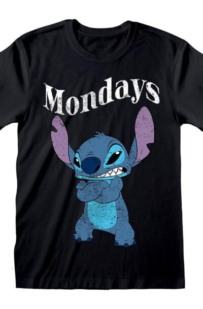 Heroes Inc: Lilo & Stitch T-Shirt Stitch Mondays Black Grösse S