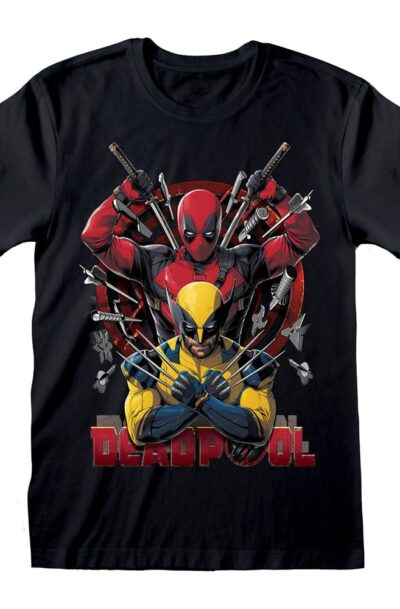 Heroes Inc: Deadpool T-Shirt Deadpool & Wolverine Weapons  Grösse XL