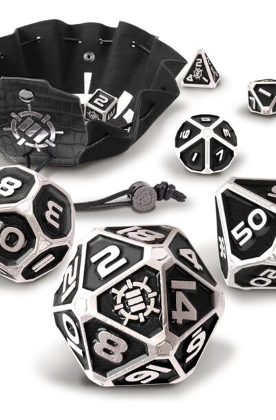 Enhance: Enhance Tabletop Series Metall RPG Würfel Set Black (7)
