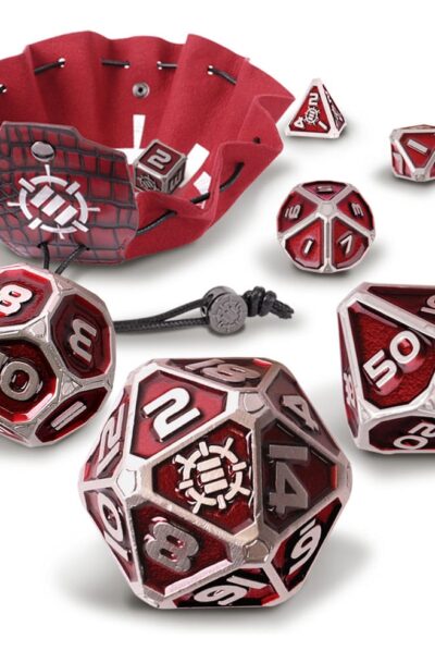 Enhance: Enhance Tabletop Series Metall RPG Würfel Set Red (7)