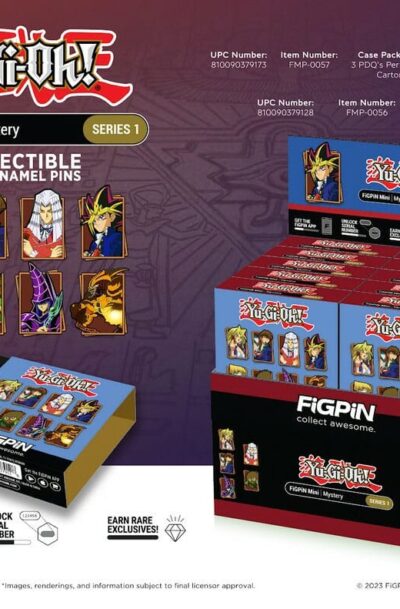 Yu-Gi-Oh: Series 1 Blind Box Enamel Pins Display (10)