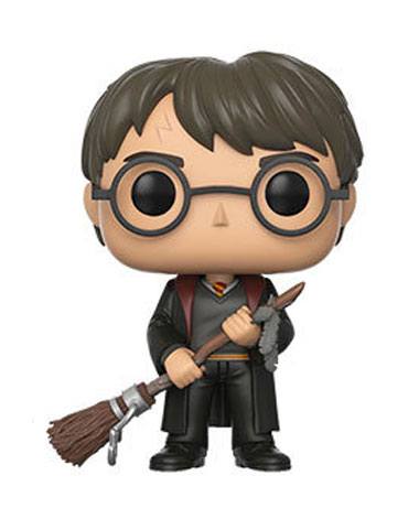 Funko: Harry Potter POP! Movies Vinyl Figur Harry with Firebolt & Feather 9 cm