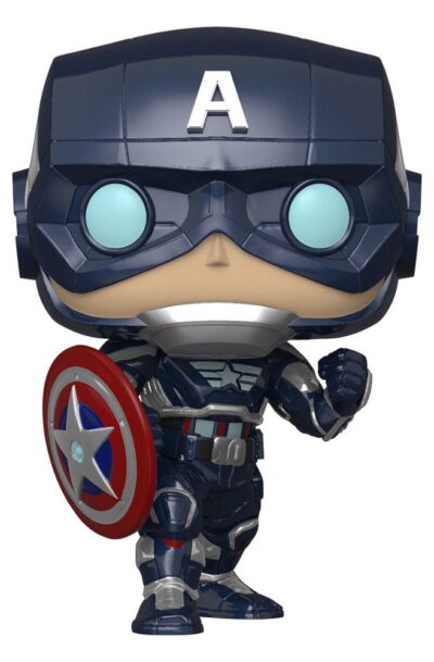 Funko: Marvel’s Avengers (2020 video game) POP! Marvel Vinyl Figur Captain America 9 cm