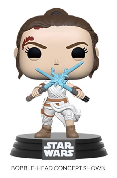 Funko: Star Wars Episode IX POP! Movies Vinyl Figur Rey w/2 Light Sabers 9 cm