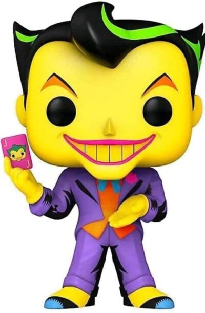 Funko: DC Comics POP! Heroes Vinyl Figur Joker (Black Light) 9 cm