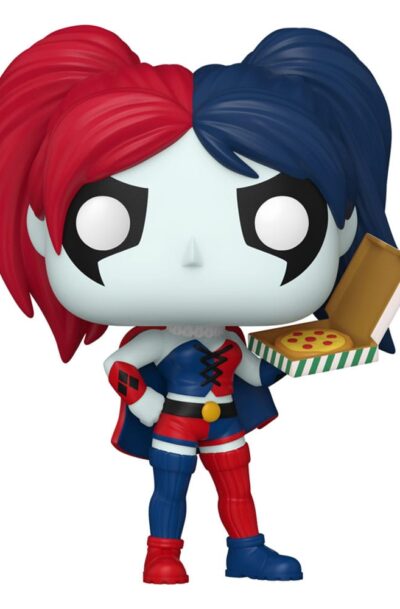 DC Comics: Harley Quinn Takeover POP! Heroes Vinyl Figur Harley with Pizza 9 cm