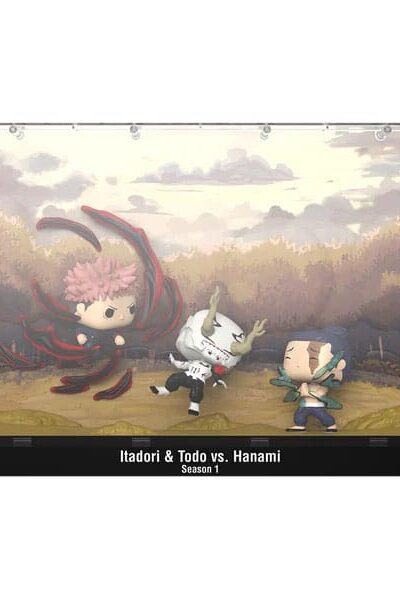 Funko: Jujutsu Kaisen POP Moments Vinyl Figuren Itadori & Todo vs Hanami 9 cm
