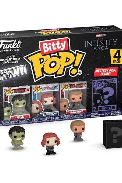 Funko: Marvel Bitty POP! Vinyl Figuren 4er-Pack Hulk 2,5 cm
