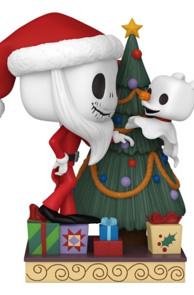 Funko: Nightmare before Christmas 30th POP! Deluxe Vinyl Figur Jack & Zero w/Tree 9 cm