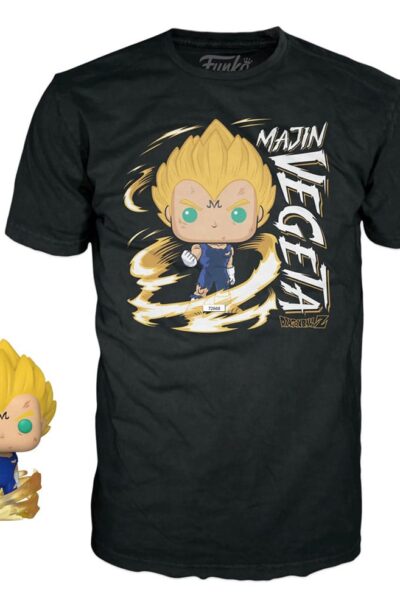 Funko: Dragonball Z POP! & Tee Vinyl Figur & T-Shirt Set Majin Vegeta (GW) Grösse M