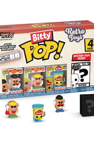 Funko: Retro Toys Bitty POP! Vinyl Figuren 4er-Pack Mr. Potato Head 2,5 cm