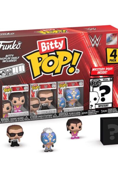 Funko: WWE Bitty POP! Vinyl Figuren 4er-Pack Razor Ramon 2,5 cm