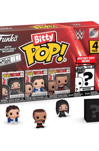 Funko: WWE Bitty POP! Vinyl Figuren 4er-Pack The Undertaker 2,5 cm