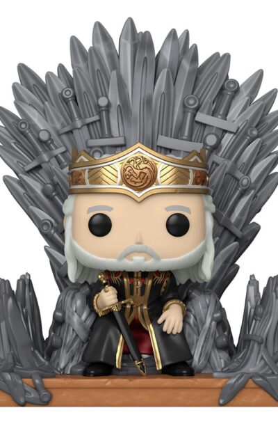 Funko: House of the Dragon POP! Deluxe Vinyl Figur Viserys on Throne 9 cm
