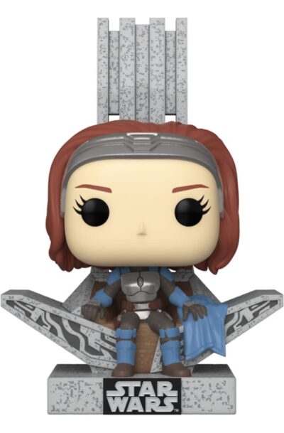 Star Wars: The Mandalorian POP! Deluxe Vinyl Figur Bo Katan w/Throne 9 cm