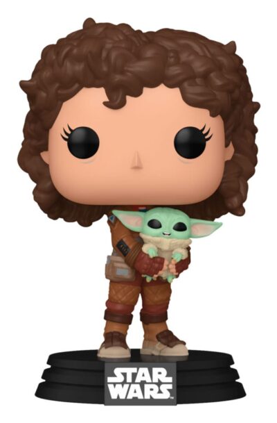 Star Wars: The Mandalorian POP! Vinyl Figur Peli Motto W/Grogu 9 cm