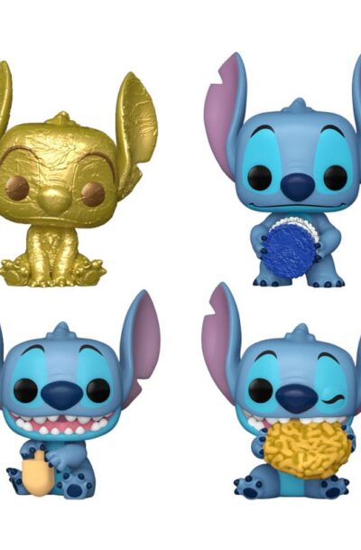 Funko: Stitch Holiday 2024 Pocket POP! Vinyl Minifiguren 4er-Pack Dreidel Box 4 cm