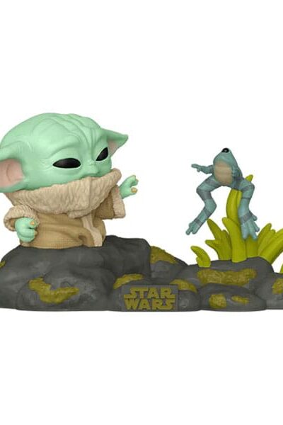 Funko: Star Wars POP! Deluxe Vinyl Figur Din Grogu w/Frog 9 cm