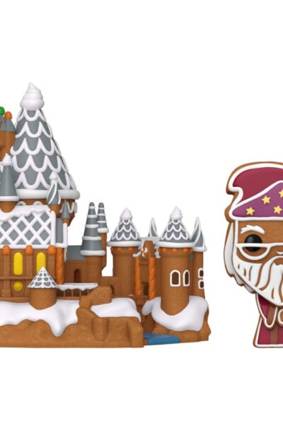 Funko: Harry Potter POP! Town Vinyl Figur Dumbledore & Hogwarts 9 cm