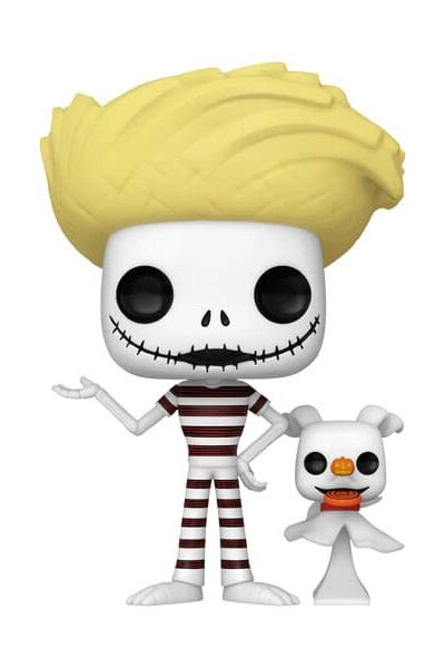 Funko: Nightmare before Christmas POP! Disney Vinyl Figur Jack w/Zero(Beach) 9 cm