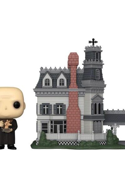 Funko: The Addams Family POP! Town Vinyl Figur Addams Home w/Uncle Fester 9 cm