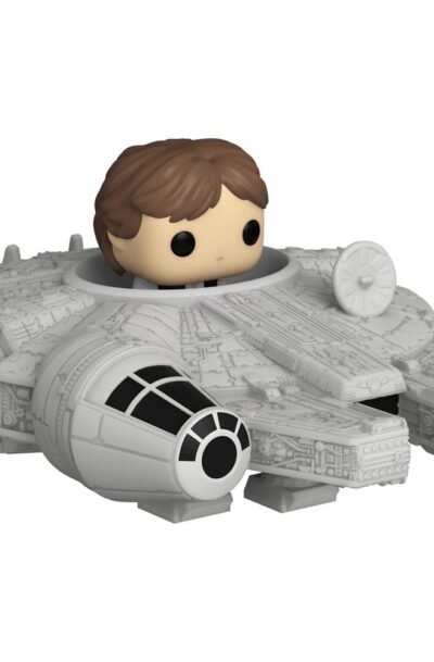 Funko: Star Wars Bitty POP! Rides Vinyl Figur Display Han Solo w/Millenium Falcon 2,5 cm