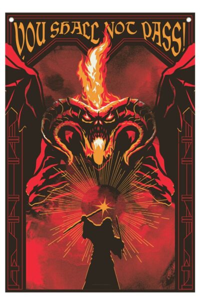 FaNaTtik: Herr der Ringe Wandbehang You shall not pass! 125 x 85 cm