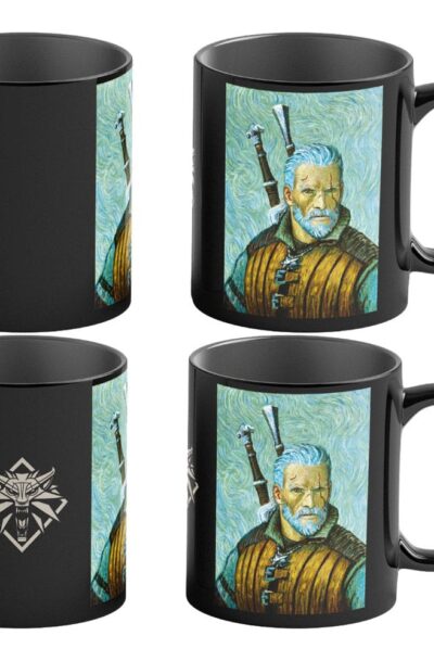 The Witcher III: Wild Hunt Game Art Chronicles Tasse mit Thermoeffekt Geralt inspired by Vincent van Gogh  450 ml