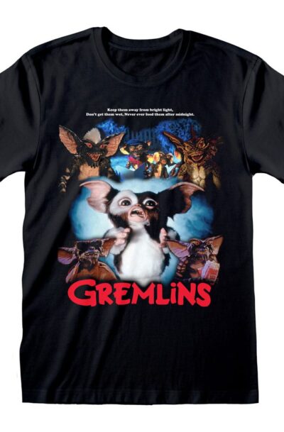 Heroes Inc: Gremlins T-Shirt Retro Poster Style  Grösse XL