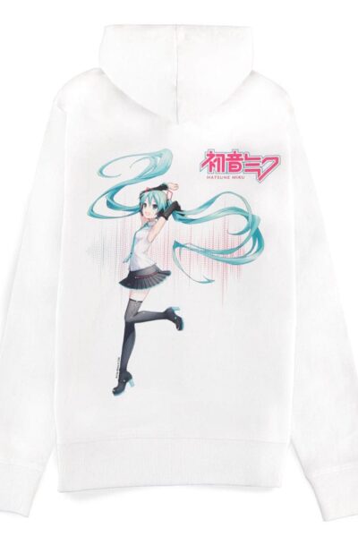 Difuzed: Hatsune Miku Kapuzenjacke mit Reissverschluss White Grösse XXL