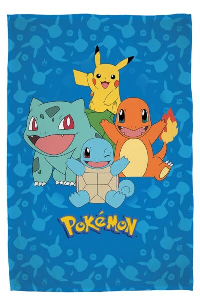 Herding: Pokemon Flanell-Fleecedecke Starter Pokemon 130 x 160 cm