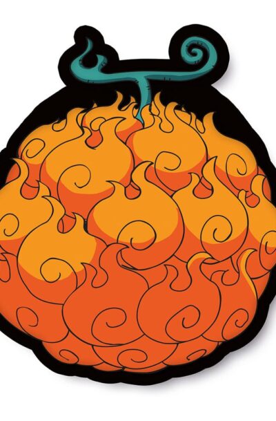 Herding: One Piece Dekokissen Feuer Feuer Frucht 36 cm